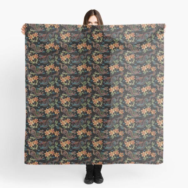 Dragons and narcissus Scarf