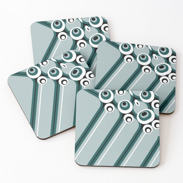 Item preview, Hyper modern abstract design cyan designed and sold by aapshop.