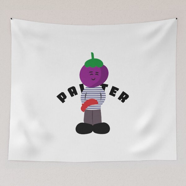 Item preview, Painter eggplant designed and sold by mi-xo.
