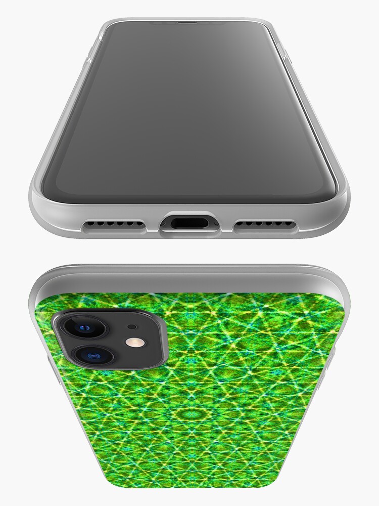 Alternative Ansicht von Grünes Netz Kaleidoskop iPhone-Hülle & Cover