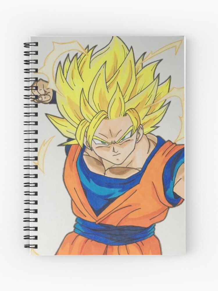 Goku SSJ2  Spiral Notebook for Sale by K90Art