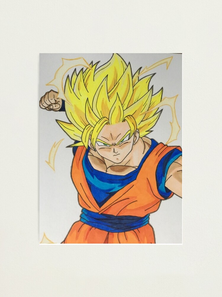 Lámina fotográfica «Goku SSJ2» de K90Art | Redbubble