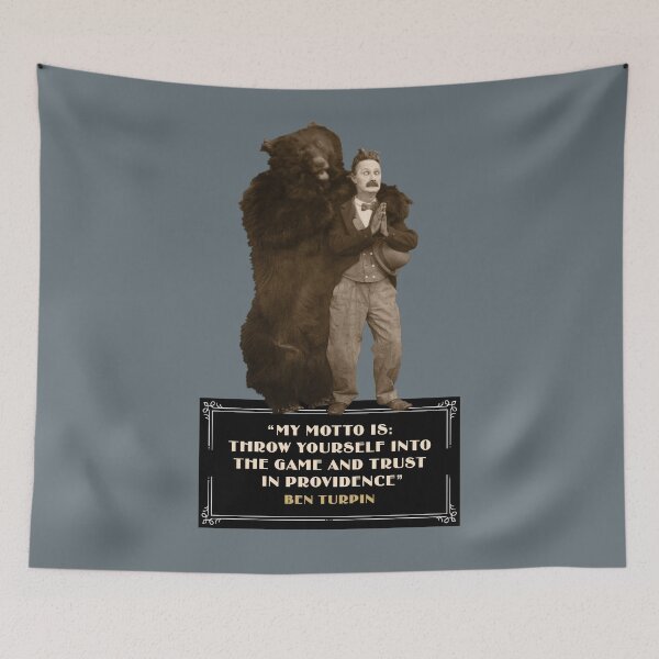Item preview, Ben Turpin Quotes: "My Motto Is: Throw Yourself Into The Game And Trust In Providence" designed and sold by TIGERDAVER.