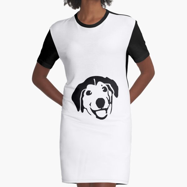 Loving Dog Graphic T-Shirt Dress