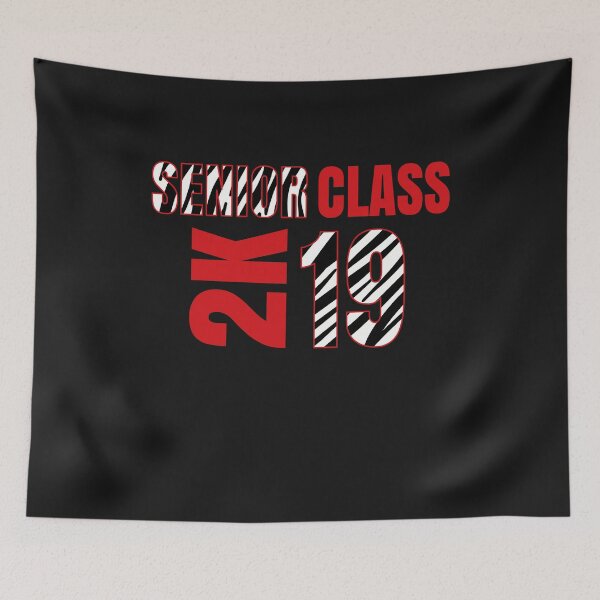 Item preview, Senior Class 2K Bold Black & White Stripes Graduate 2019 designed and sold by Sapphire Star.