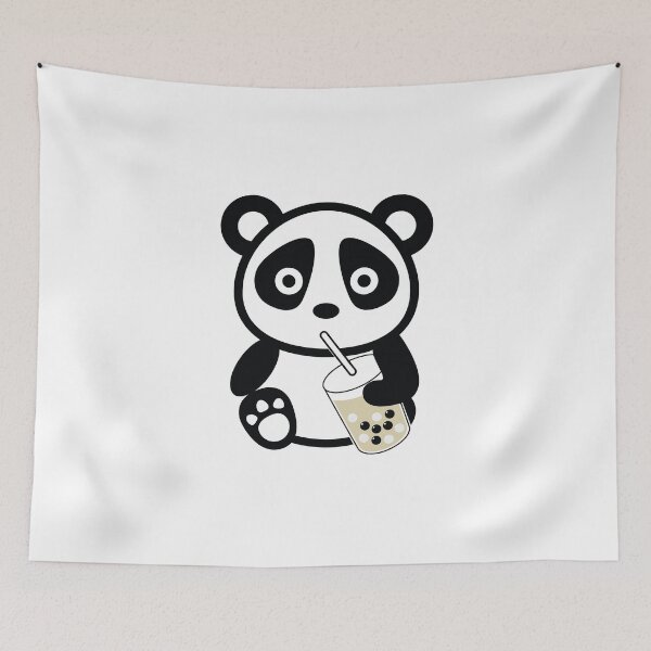 Item preview, Panda Drinking Panda Boba Milk Tea  designed and sold by bobalogy.