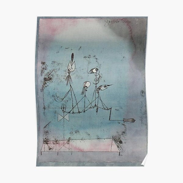 Paul Klee. Twittering Machine. Poster