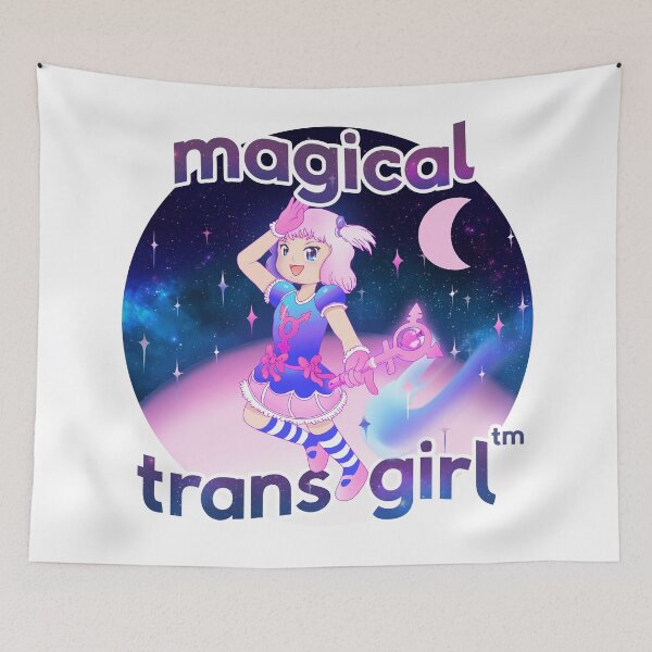 Item preview, Magical Trans Girl - Trans Pride Kawaii Magical Girl designed and sold by BoyPilot Goods.