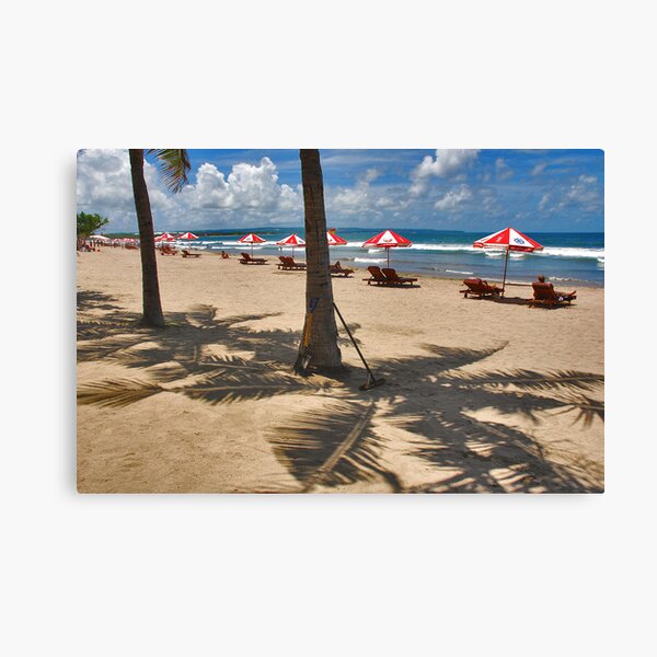 Shadows on the beach Canvas Print