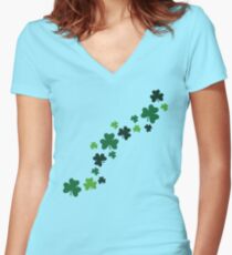 Shamrocks Women's Fitted V-Neck T-Shirt
