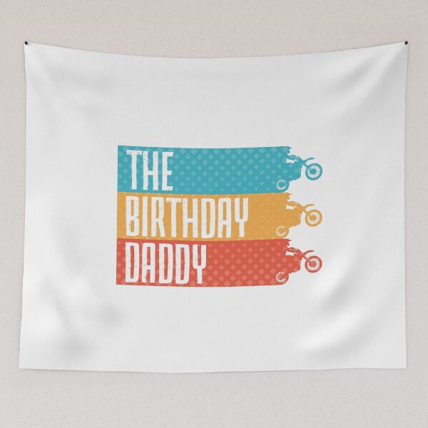 Item preview, The Birthday Daddy Motorbike/Motocross Design designed and sold by MCGraphics.