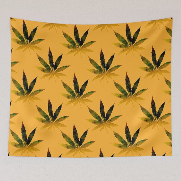 Item preview, Marijuana Leaves Handpainted Pattern designed and sold by EddieBalevo.
