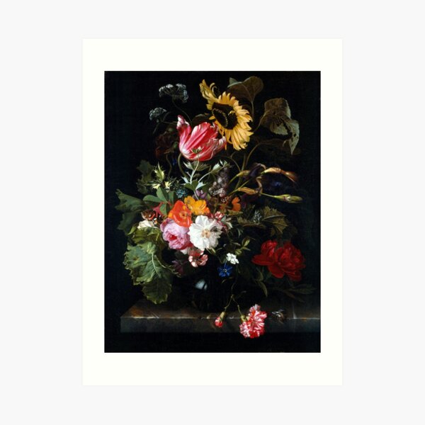 Maria van Oosterwyck Bouquet of Flowers in a Vase Art Print