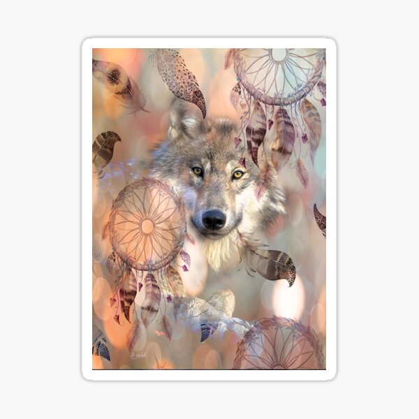 The Dream Wolf Sticker