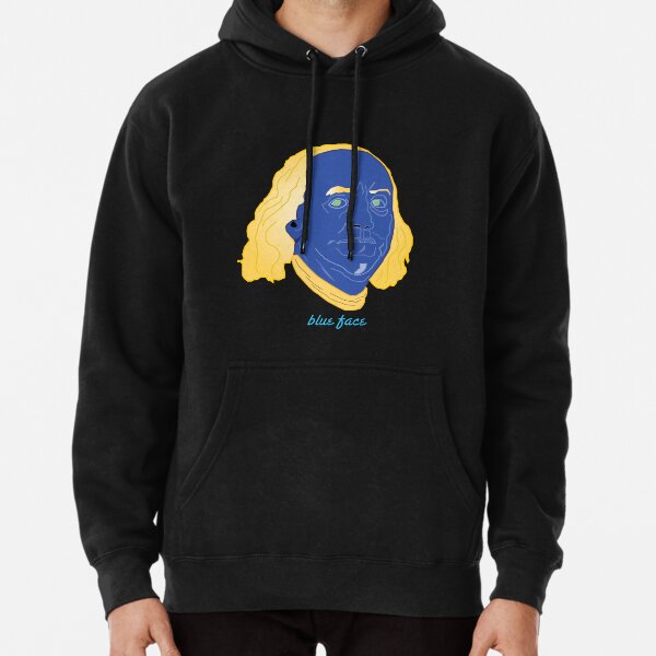 blue face sweatshirt