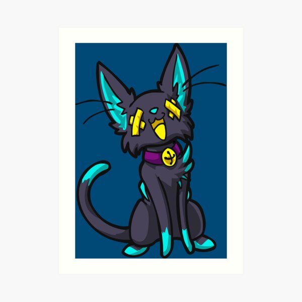 Felisneon Mew Art Print
