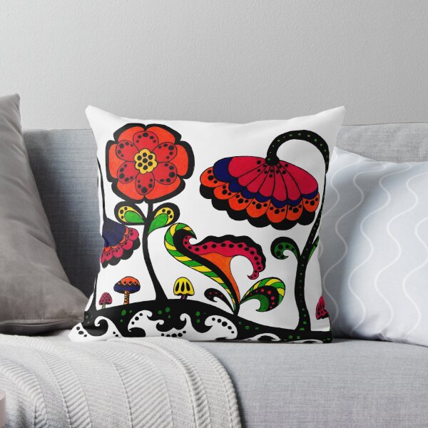 Theresa's Garden Throw Pillow