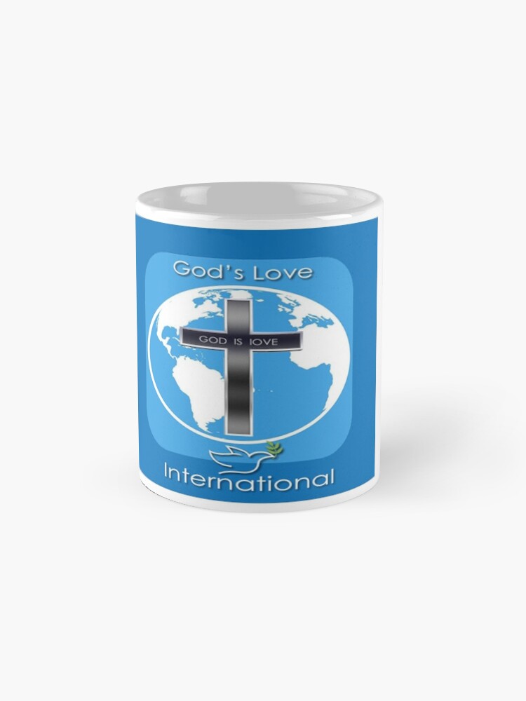Alternate view of God's Love International Mug