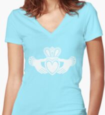 Claddagh Women's Fitted V-Neck T-Shirt
