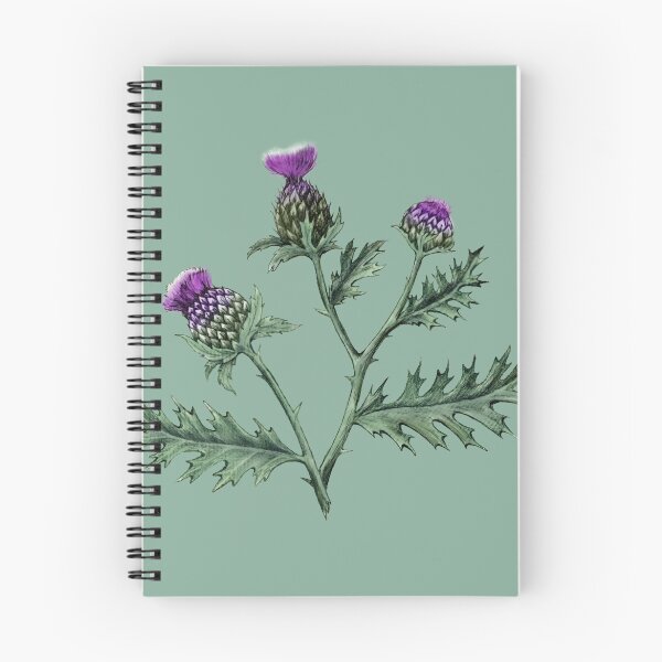 Item preview, Thistle on Sage green  designed and sold by ThistleandFox.
