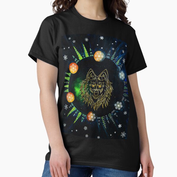 Item preview, "Tula" the winter wolf in the night designed and sold by NaomiMatthewArt.