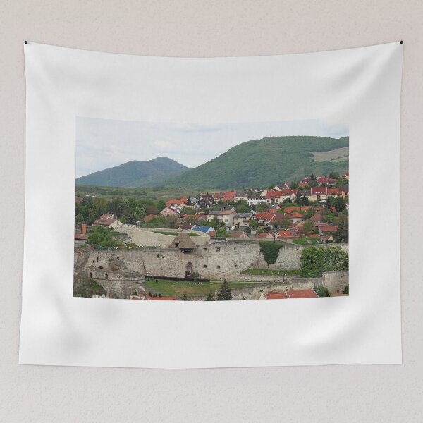 Item preview, fortress houses and hills Eger Hungary designed and sold by goceris.