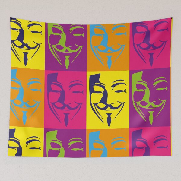 Aperçu de l'œuvre Guy Fawkes PopArt créée et vendue par Exilant.