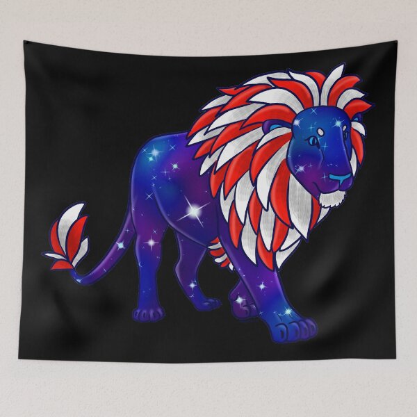 Item preview, Star Spangled Galaxy Lion designed and sold by Amber  Johnson.