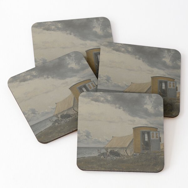 Item preview, Blick auf eine Küste mit Künstlerwagen  - Laurits Andersen Ring - 1913 designed and sold by ArtExpression.