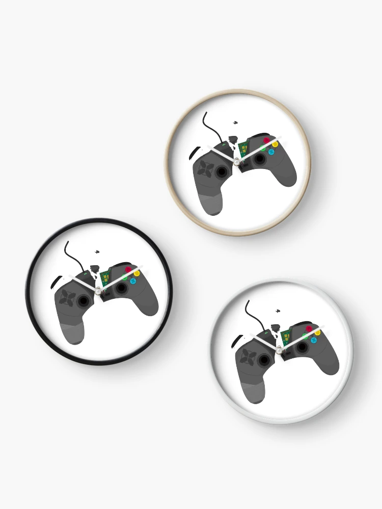 Thumbnail 3 of 4, Clock, Broken Controller Video Game Rage designed and sold by MCGraphics.