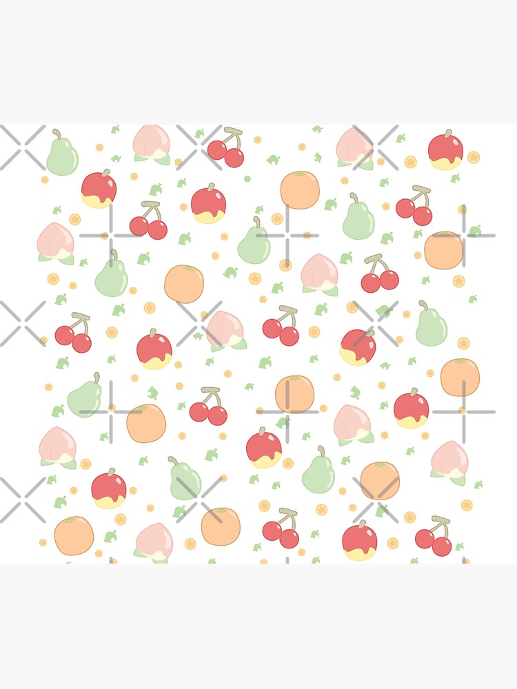 Thumbnail 2 of 2, Duvet Cover, Fruit Pattern designed and sold by fennellsdesign.