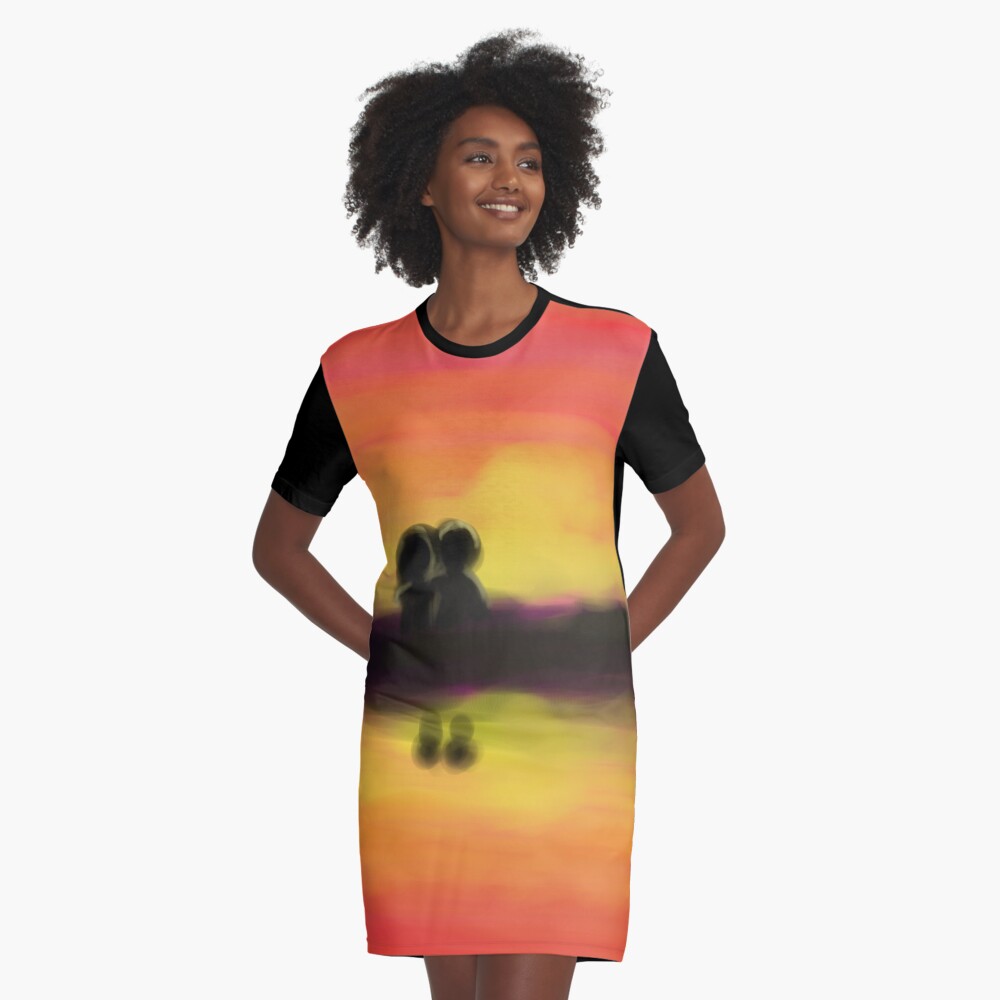 Item preview, Graphic T-Shirt Dress designed and sold by MinnieMot.