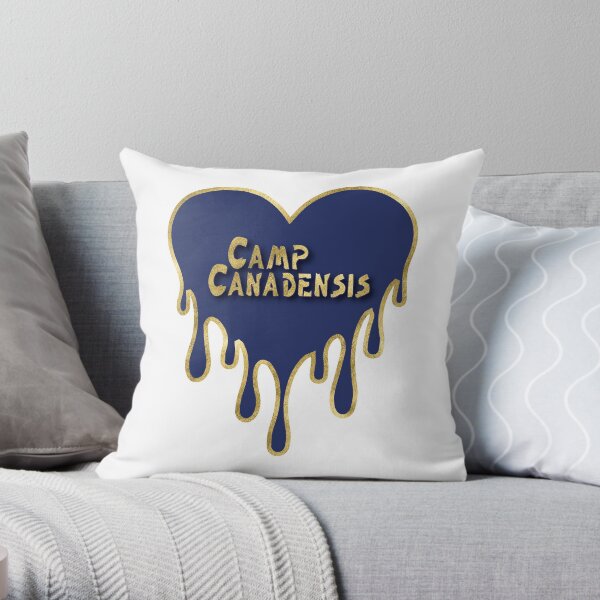 Camp Canadensis Sticker; Camp Canadensis bleeding heart; camp canadensis pillow; camp canadensis tee shirt Throw Pillow
