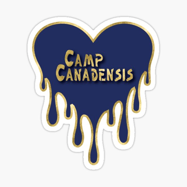 Camp Canadensis Sticker; Camp Canadensis bleeding heart; camp canadensis pillow; camp canadensis tee shirt Sticker