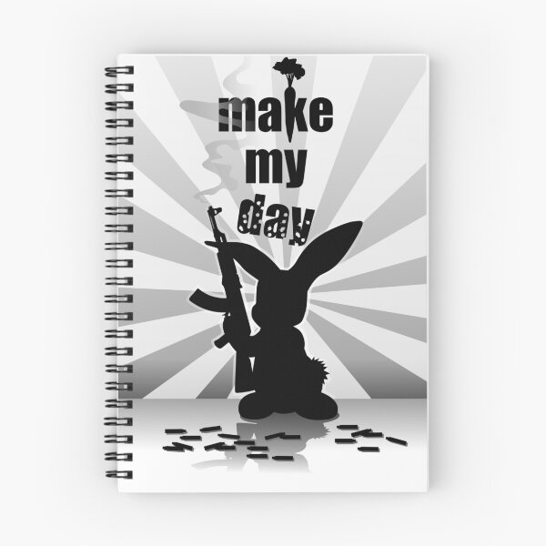 Item preview, Weaponed Up Bunny - Make My Day by Chillee Wilson designed and sold by ChilleeWilson.