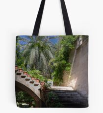The girl on the stair Tote Bag