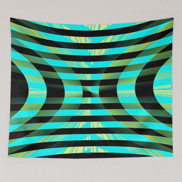 Item preview, Contemporary Art Blue Green Geometric Composition designed and sold by SpieklyArt.