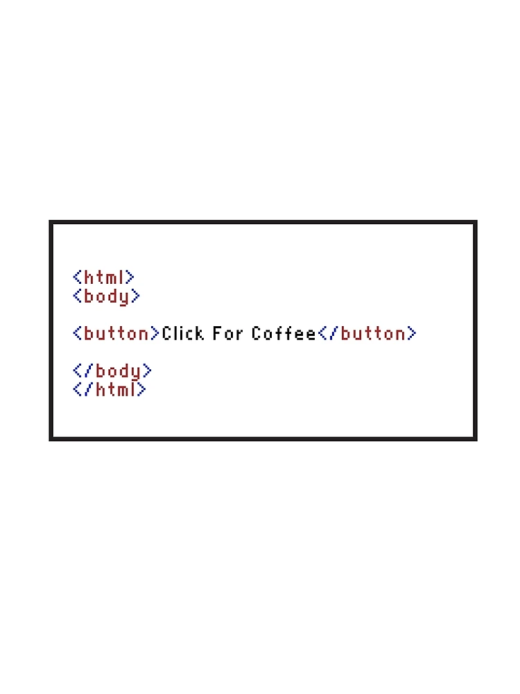 Thumbnail 3 of 3, Scarf, Click For Coffee Programming Button Code HTML Box designed and sold by MCGraphics.