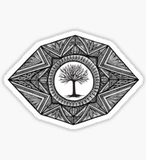 Black and White Landscape Sticker