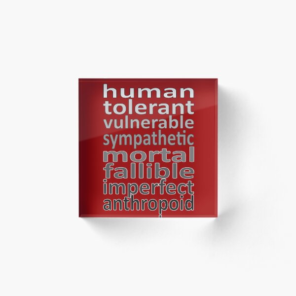 human Acrylic Block