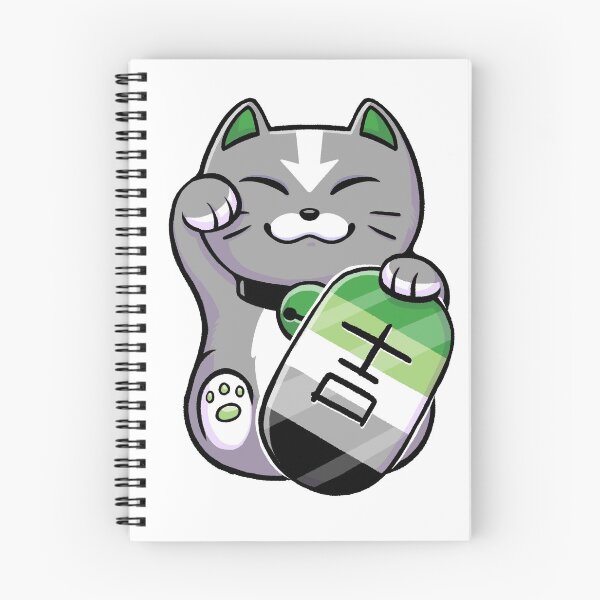 Item preview, Lucky Cat Purride - Aromantic Pride designed and sold by BriMercedes.