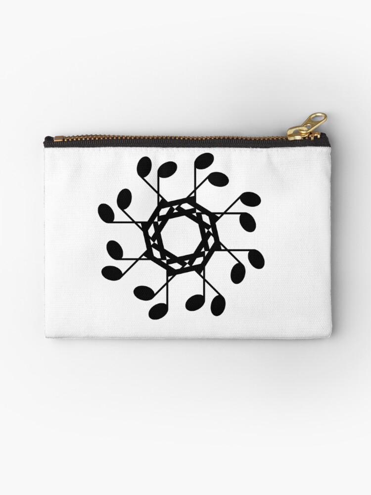 circle zipper pouch
