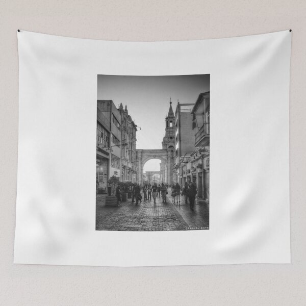 Item preview, Black and white image of rustic Arequipa Peru designed and sold by Jayshal.