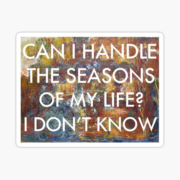 landslide (monet) Sticker