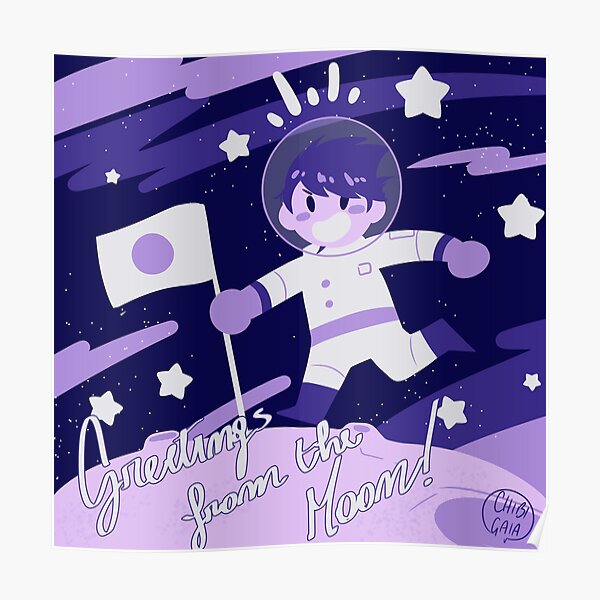 Greetings from the moon! Poster