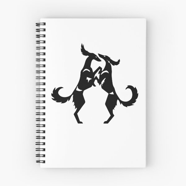 Item preview, Dancing Salukis black and white designed and sold by LeChienArtistiQ.