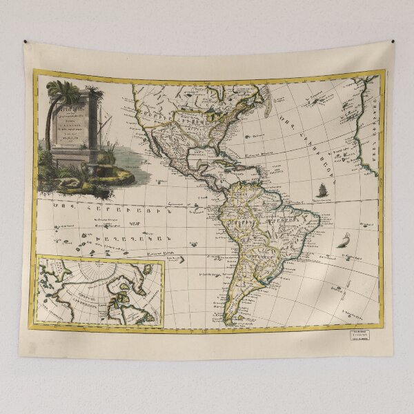 Item preview, Map of North and South America (1787) designed and sold by allhistory.