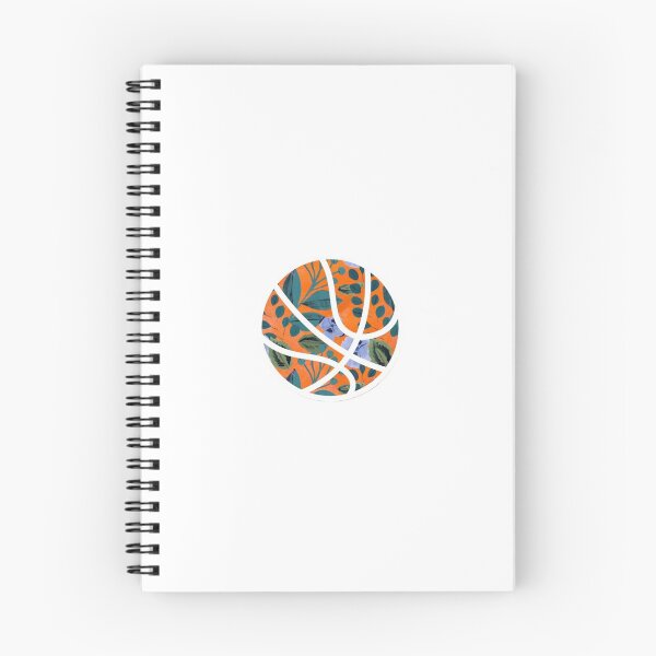 Item preview, orange floral basketball designed and sold by sluggishsloth.