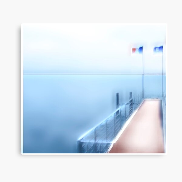 Item preview, A Little Pier In Evian Les Bains designed and sold by Angelika  Vogel.