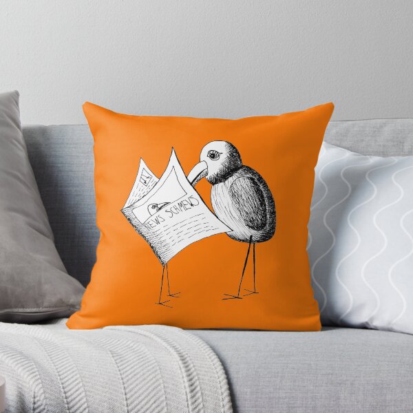 News Schmews Throw Pillow